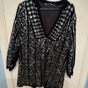 Zara Large Sequin Party Dress